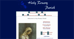 Desktop Screenshot of holyrosaryparish.net